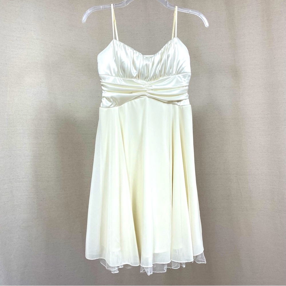 Ruby Rox Off White Spaghetti Strap Dress